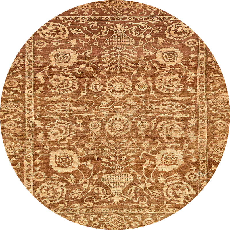 Adaelyn Abstract Indoor Rug, Round 8'