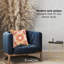 Housse de coussin floral en polyester