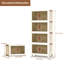 4 Drawer Stackable Drawer with Locking Wheels