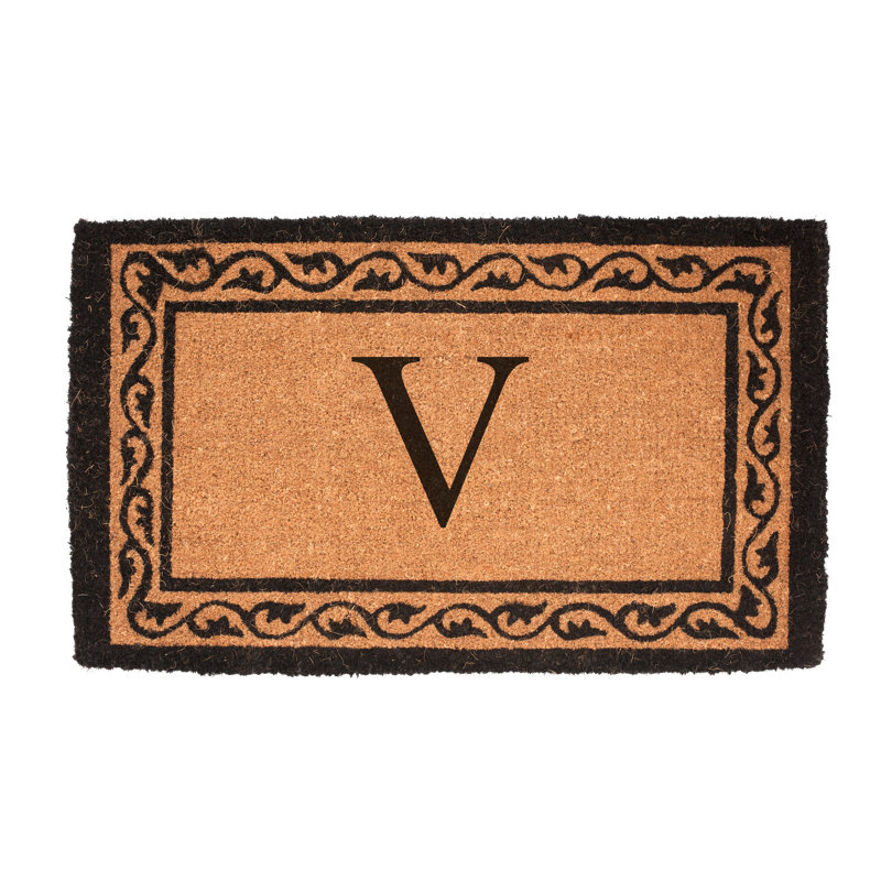Paillasson Monogram, 2 pi 6 po x 4 pi, V