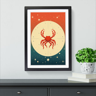 Cancer Zodiac Minimalism - Framed Print