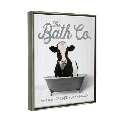 " Farmhouse Cow In Tub "