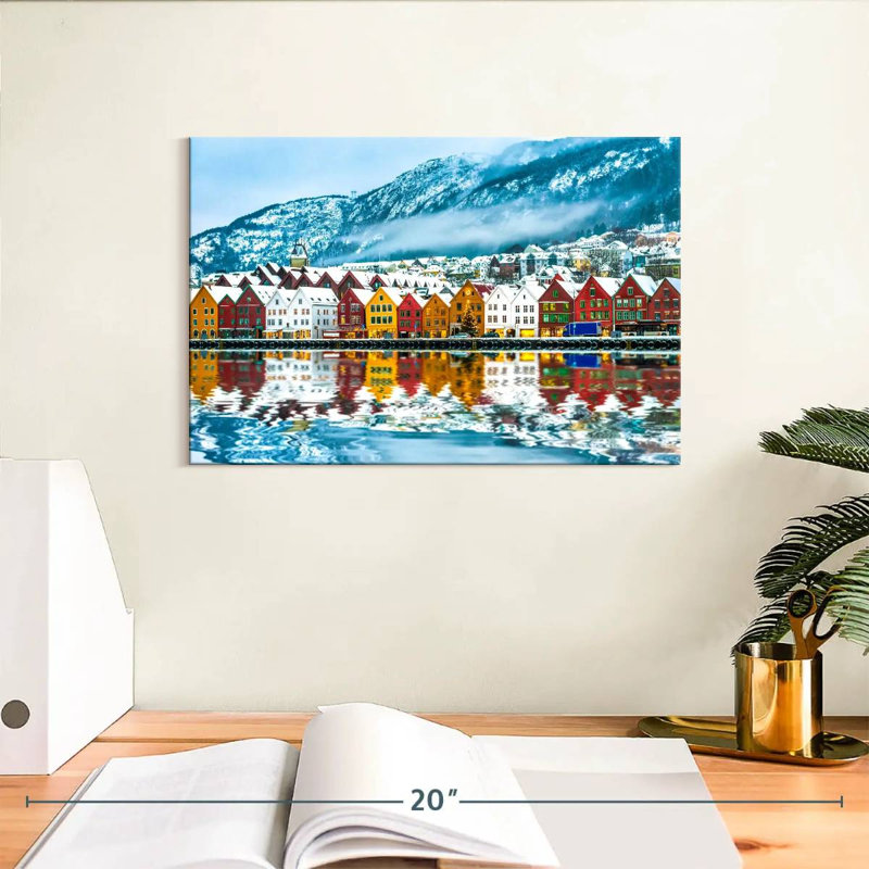 Gillard Bergen en hiver, H 8 po x l 12 po