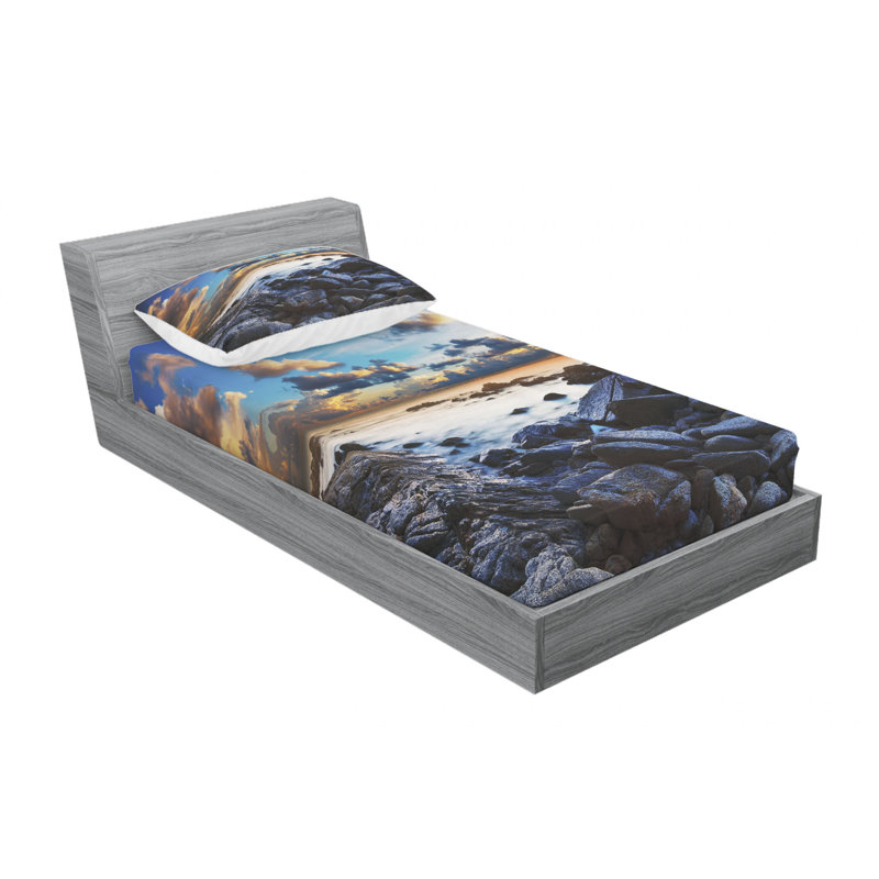 Microfiber Sheet Set, Twin Sheet Set with Fitted Sheet