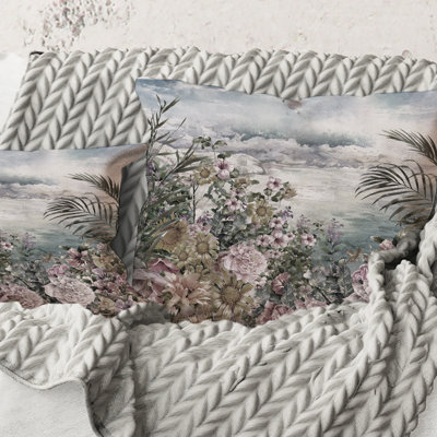 Floral Throw Pillow
