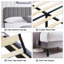 Double Size Upholstered Beds, Modern Platform Bed Frame With Adjustable Headboard, Wooden Slats Support, No Box Spring Needed, Easy to Assembly-360428777