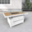 Ensemble de canapé modulaire d'extérieur en aluminium 5 pièces avec coussins et foyer-177429338-155270706