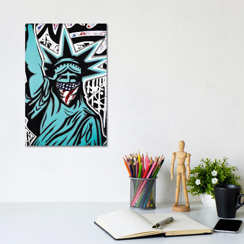 Lady Liberty Bandana par - Toile tendue, H 12 po x l 8 po x P 0,75 po