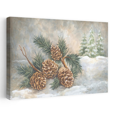 Hiver, pommes de pin hivernales contemporaines