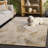 Ebony Hand Tufted Wool Abstract Indoor Rug-117806434