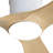 52'' 3-Blade Sand Nickle Modern Celling Fan With Led Light and Remote Control-1793707483