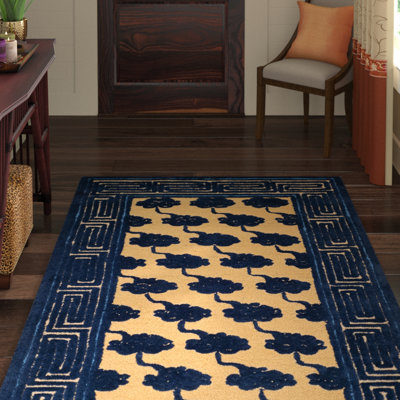 Tapis floral en coton crocheté à la main Layoune Newport