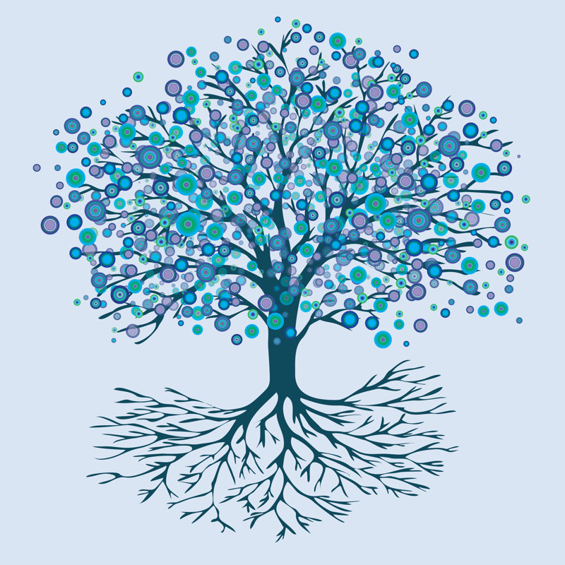 Tree Of Life by Bwiselizzy - Wrapped Canvas Print, 51cm H x 51cm W
