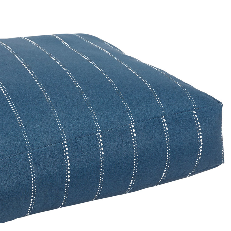 Mason Indoor/Outdoor Floor Pillow, Navy