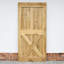 Buldir Solid Oak Barn Doors-2037563445-2037563443