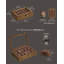 Watch Box with 10 Slots Solid Wood Glass Lid