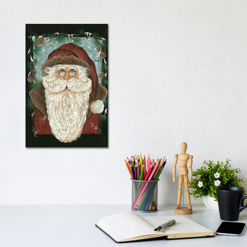 «Old World St. Nick», reproduction d'art sur toile tendue