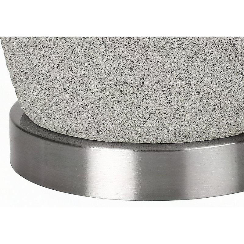 Lighting, 25"h, Table Lamp, Grey Ceramic, Grey Shade, Modern