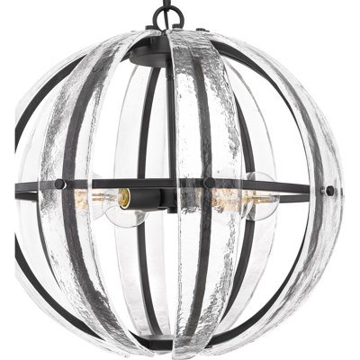4 - Light Dimmable Globe Chandelier