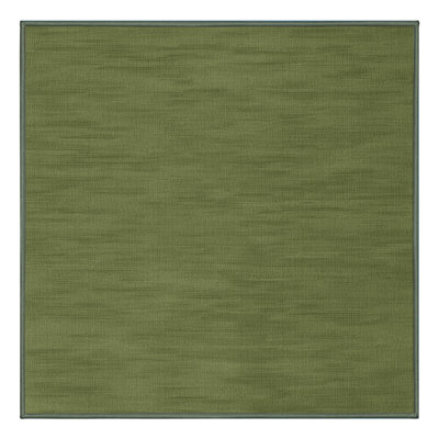 Machine Washable Solid Green Area Rug