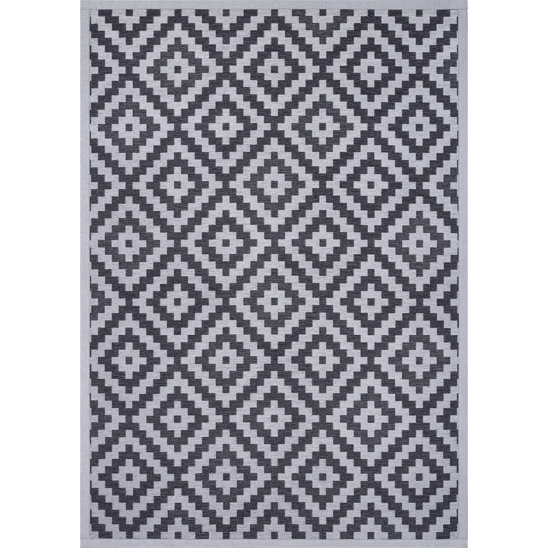 Geometric Hand Woven Area Rug, Rectangle 70 x 140cm