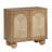 Light Brown 31 in. Accent Cabinet, Living Room Entryway Storage Cabinet with Ball-Style Feet & Arched Doors