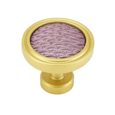 Spectra Waves knob in gold finish