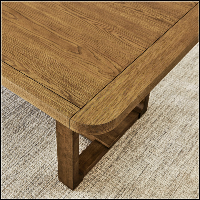 Ensemble de salle à manger de style traîneau rectangulaire en chêne et noyer de 72 po avec banc Darla, parfait pour les réunions modernes et élégantes