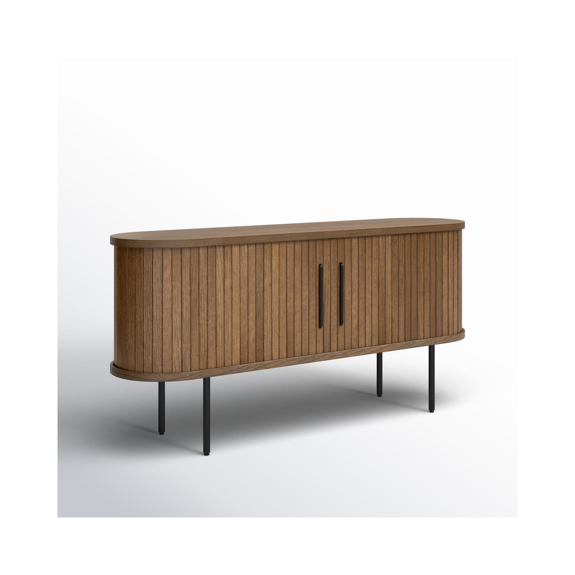 Iris 71'' Media Console, Smoked Oak