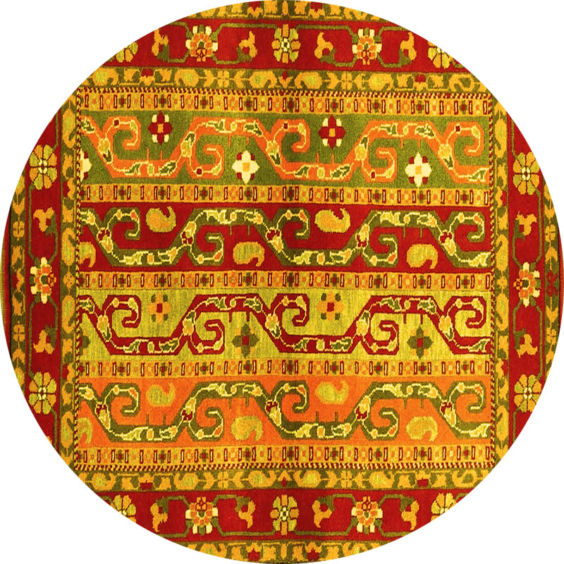 Performance Oriental Indoor Rug, Round 8'