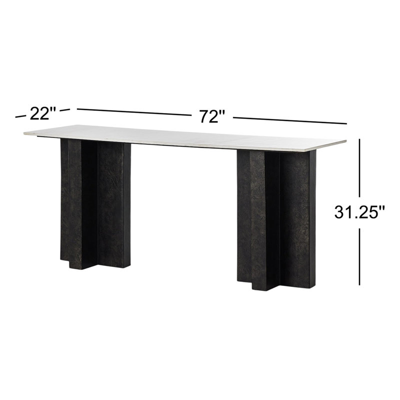 Terrell 72'' W Marble Console Table