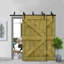 Porte de grange à panneaux et en bois avec quincaillerie d'installation-61149058-61825196-61149052
