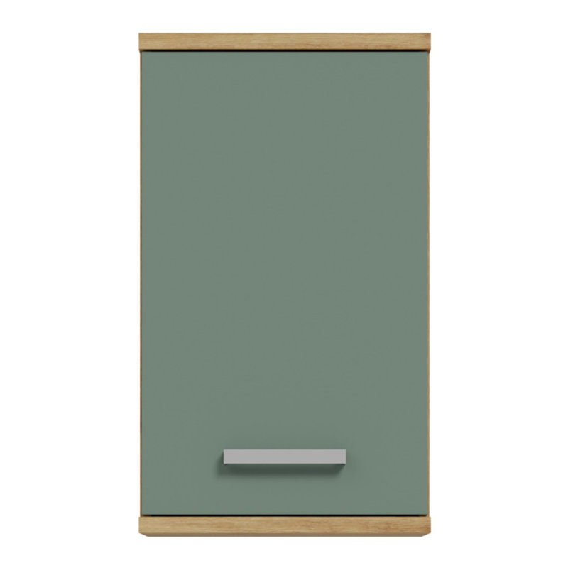 Catilin Bathroom Cabinet, Artisan Oak/Sage Green