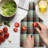 Ambesonne Plaid Tempered Glass Cutting Board Colourful Quilt Motif Abstract Multicolor