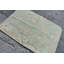 Tapis turc rétro tissé à la main avec un motif floral pour un décor de style bohémien dans des tons doux brun / vert