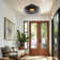 Mid Century Modern Ceiling Light 3 Layer Glass Shade