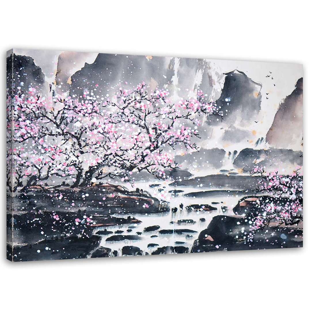 Leinwandbild Japanisches Aquarell