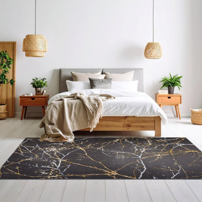 Tapis moderne moderne à motif abstrait