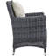 Fauteuil de salle à manger d'extérieur en rotin Modway Summon Wicker-31483478