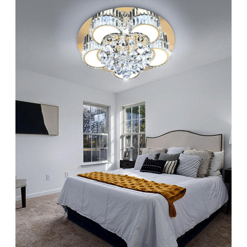 Lustre en cristal Glam, Doré