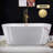 67" x 32" Freestanding Soaking Acrylic Bathtub-50499830-99334594