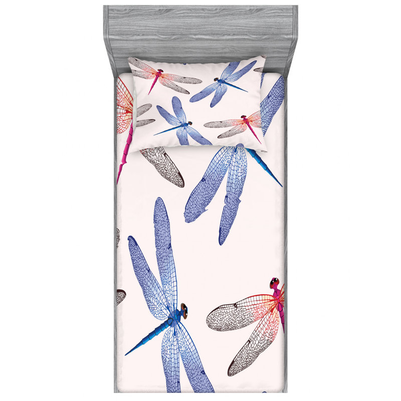 Microfiber Sheet Set, Twin Sheet Set with Fitted Sheet
