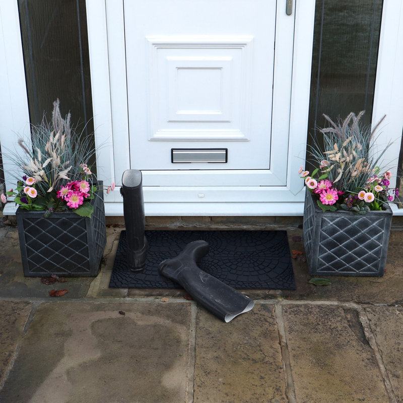 Non-Slip Geometric Outdoor Doormat