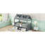 Structure de lit simple en bois, gris-739740820-739740821