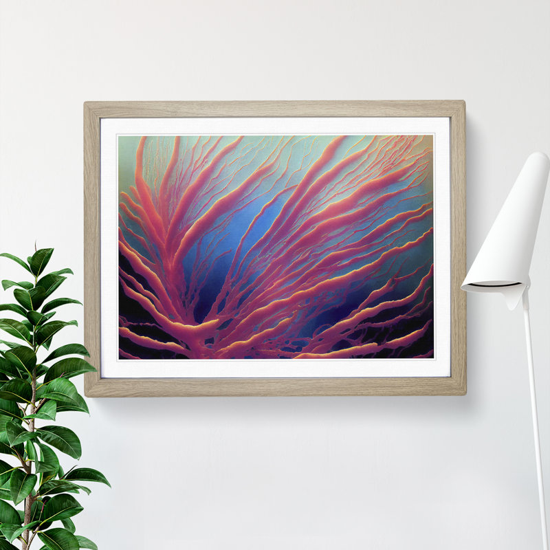 Coral Reef Vol.3 - Framed Print, 34cm H x 46cm W x 2cm D, Oak