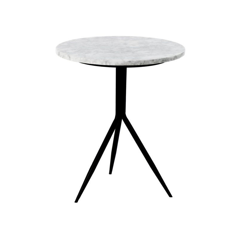 Edinburg Side Table, White