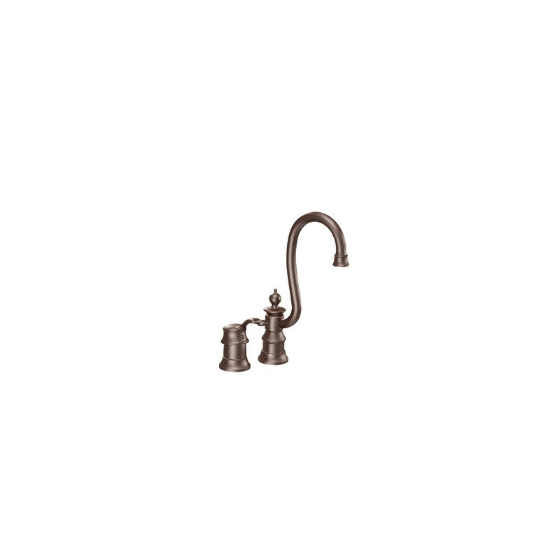 Robinet de cuisine à poignée simple Waterhill, Bronze huilé