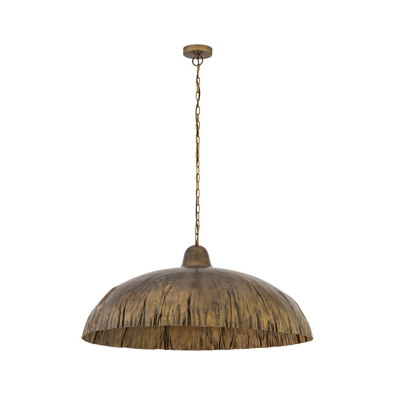 Luminaire suspendu 1 lumière Zinnia, H 16,5 po x l 36 po x P 36 po