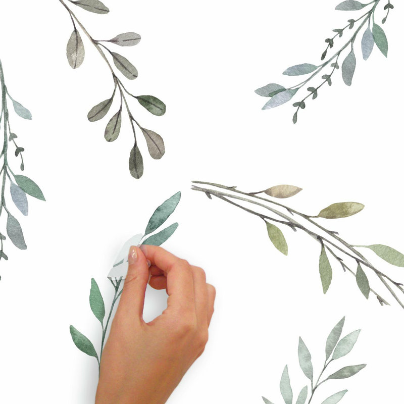 Décalcomanie murale Country, feuilles et adhésifs