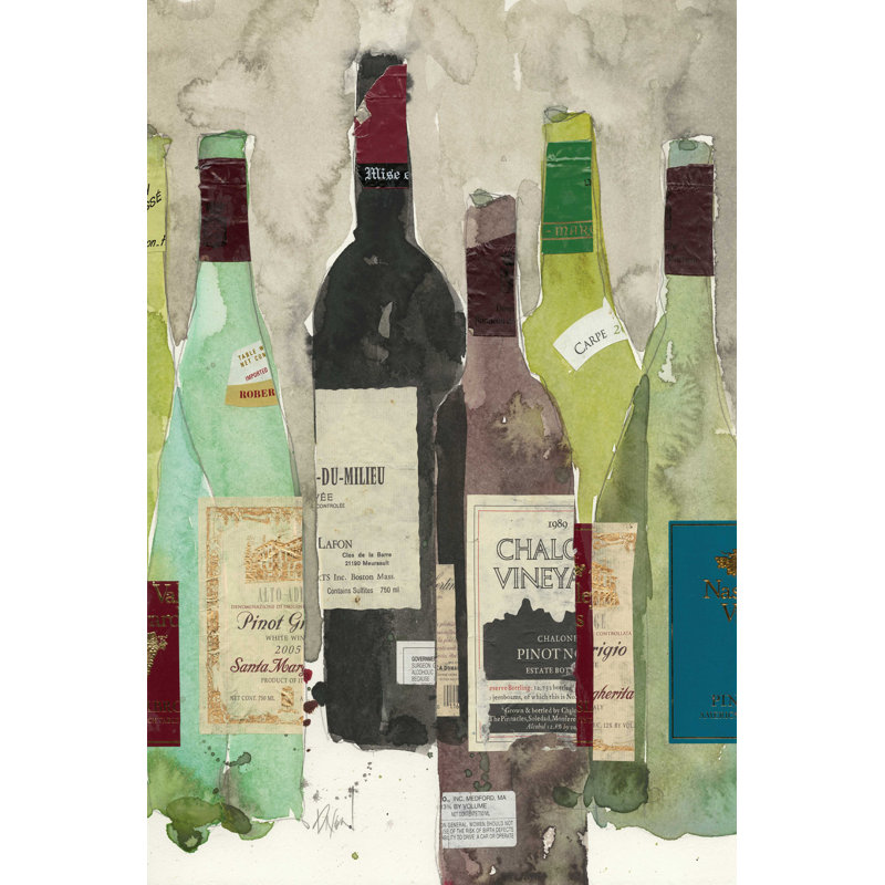 " Red Or White I " by Samuel Dixon Painting Print, 18" H x 12" W